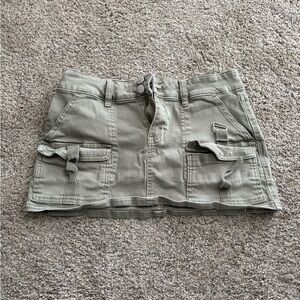 Fashion Nova Olive Cargo Skirt